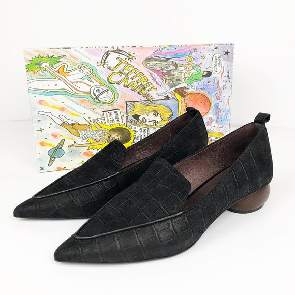 Jeffrey Campbell VIONA Low Sculptural Heels Loafer